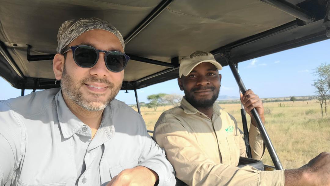 Team at a bush camp