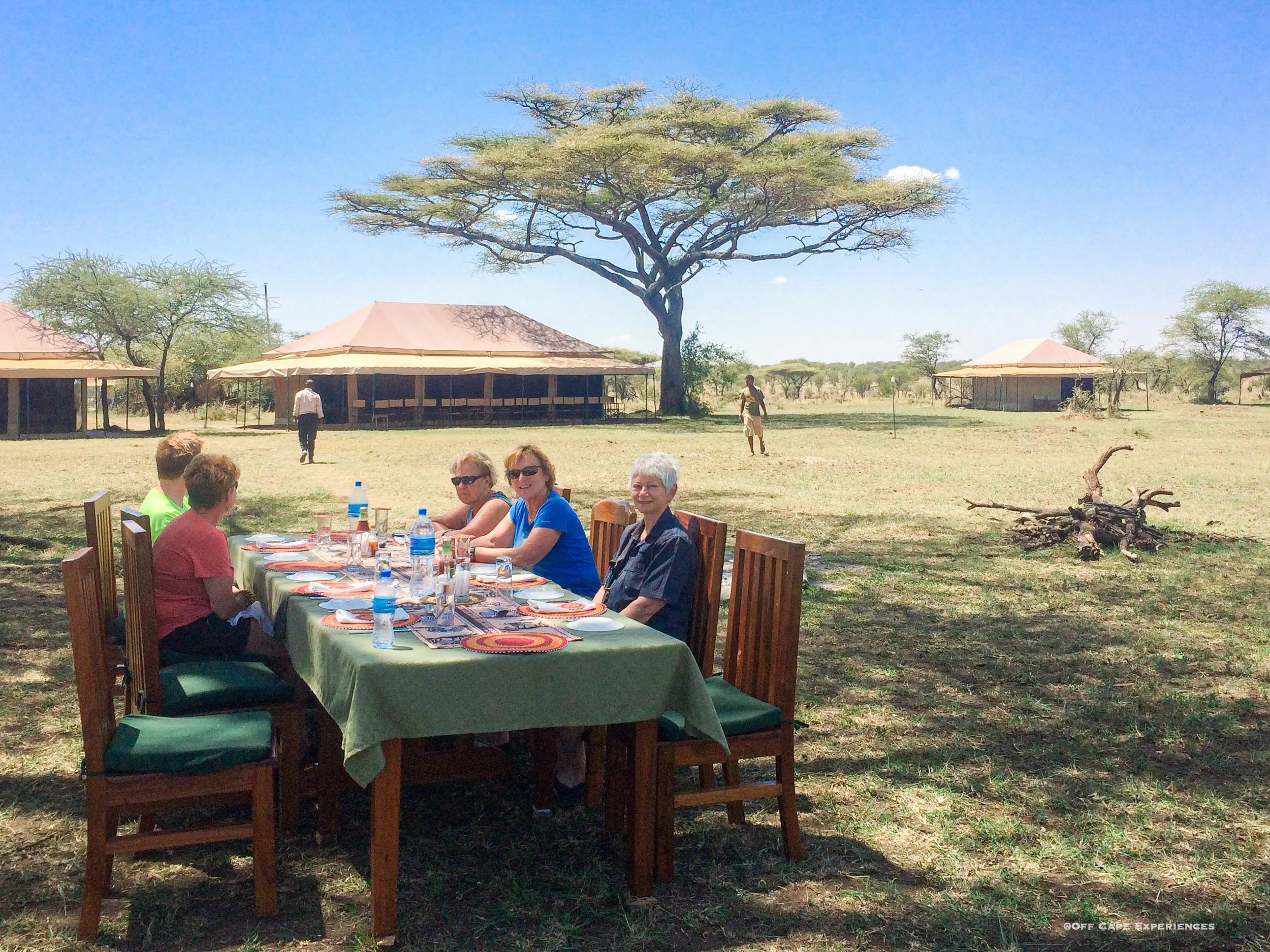 Remote bush camp beneath the Tanzanian sky